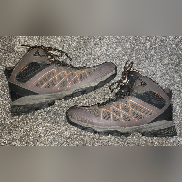 Field & Forest Brown Walker Mid Hiker Boots Mens Size 12 Lace Up - Picture 5 of 11